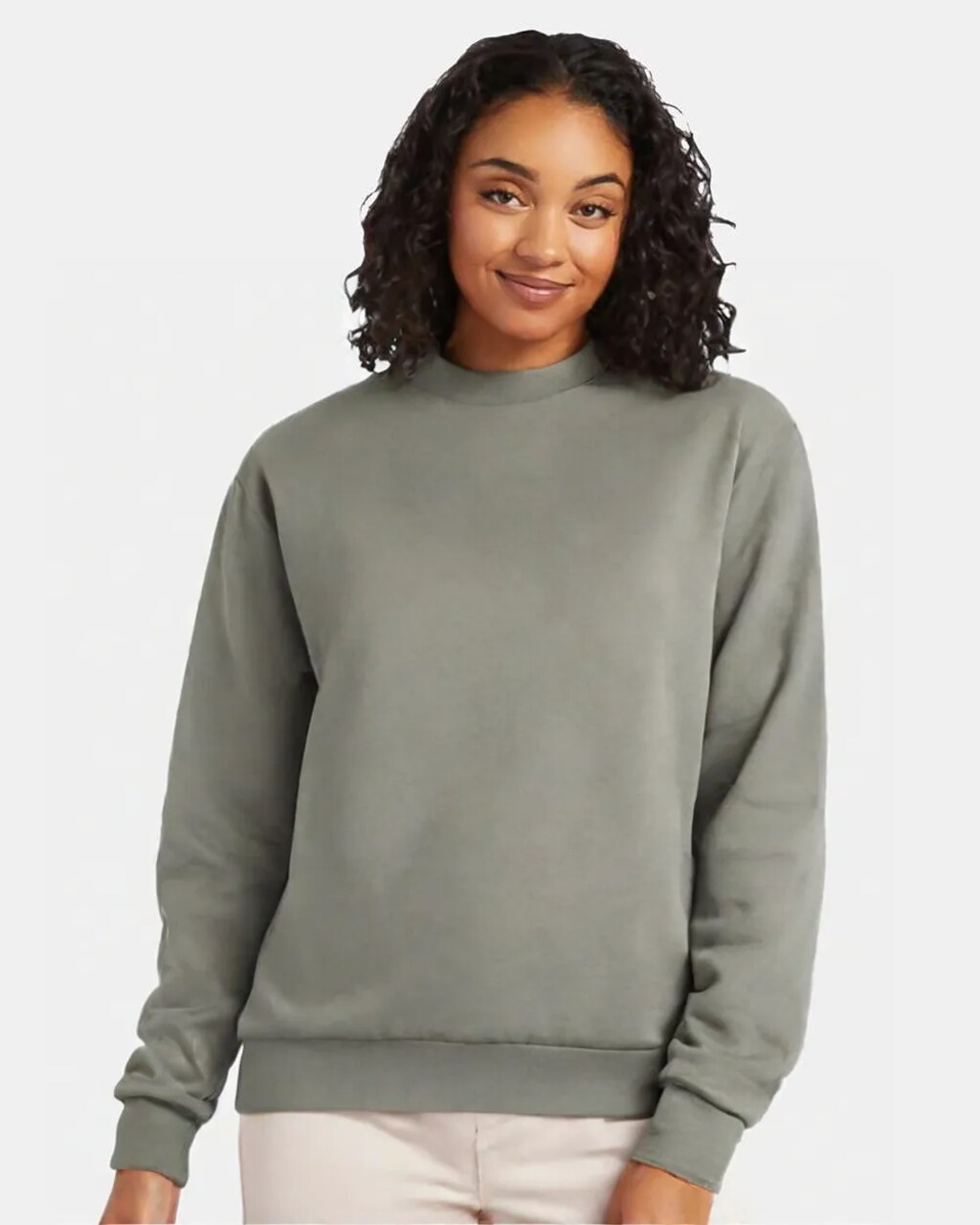 Hanes Unisex EcoSmart Fleece Crewneck Sweatshirt For Casual Wear